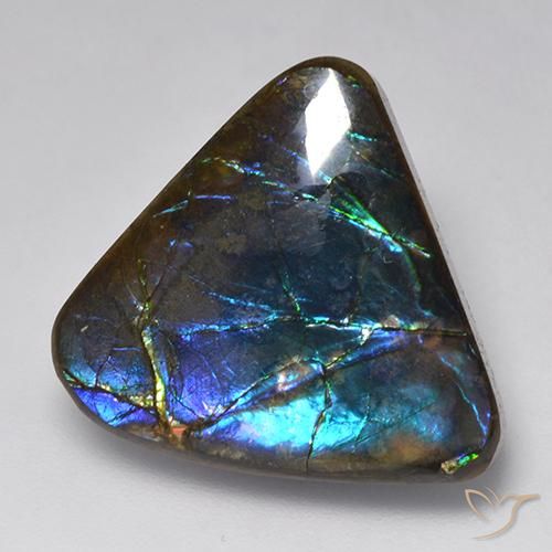 15.09ct Натуральный Многоцветный Аммолит, причудливая, Непрозрачный