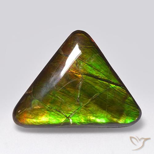 14.54ct Натуральный Многоцветный Аммолит, Триллион, Непрозрачный