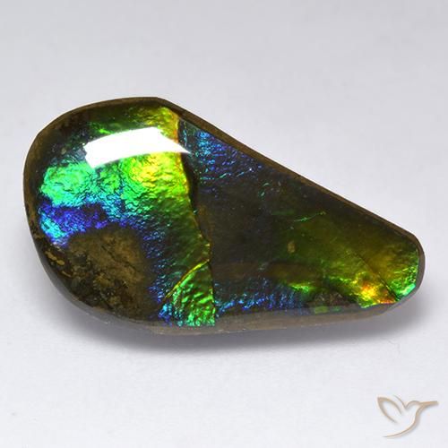11.35ct Натуральный Многоцветный Аммолит, причудливая, Непрозрачный