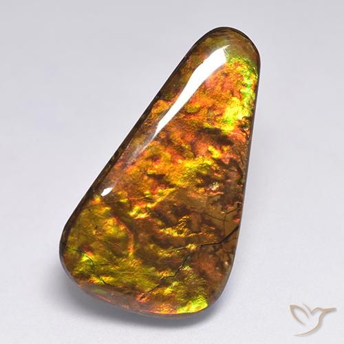 18.34ct Натуральный Многоцветный Аммолит, причудливая, Непрозрачный