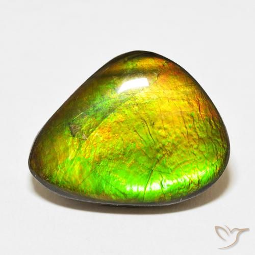 15.27ct Натуральный Многоцветный Аммолит, причудливая, Непрозрачный