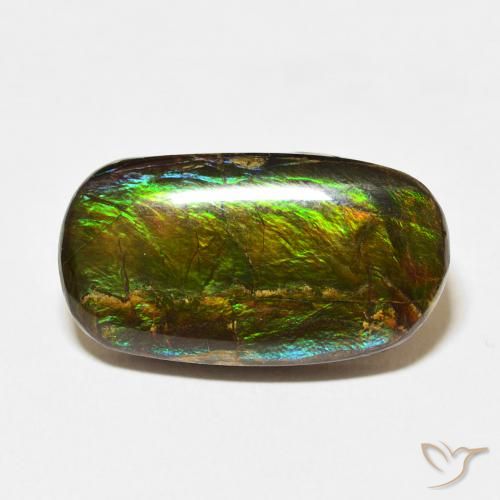 12.73ct Натуральный Многоцветный Аммолит, причудливая, Непрозрачный