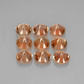 Натуральный многоцветный андалузит  карата огранка круг, чистота VS