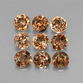  карата, натуральный Многоцветный Андалузит, Огранка Круг, Чистота VS