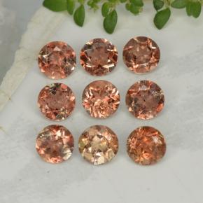 2.28 карата, натуральный Многоцветный Андалузит, Огранка Круг, Чистота VS