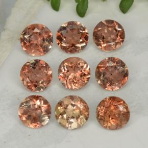 2.28 карата, натуральный Многоцветный Андалузит, Огранка Круг, Чистота VS