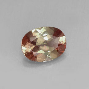 1.15 карата, натуральный Многоцветный Андалузит, Огранка Овал, Чистота VS