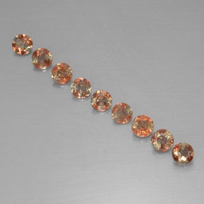  карата, натуральный Многоцветный Андалузит, Огранка Круг, Чистота VS