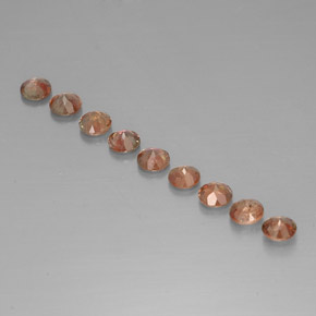  карата, натуральный Многоцветный Андалузит, Огранка Круг, Чистота VS