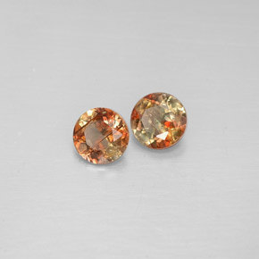  карата, натуральный Многоцветный Андалузит, Огранка Круг, Чистота VS