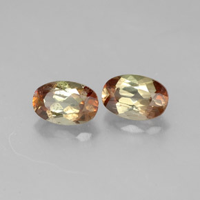  карата, натуральный Многоцветный Андалузит, Огранка Овал, Чистота VS