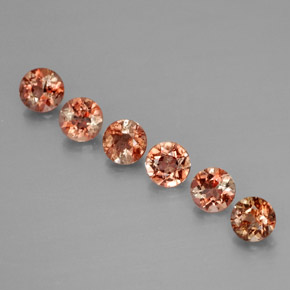 1.26 карата, натуральный Многоцветный Андалузит, Огранка Круг, Чистота VS