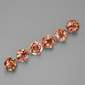 1.26 карата, натуральный Многоцветный Андалузит, Огранка Круг, Чистота VS