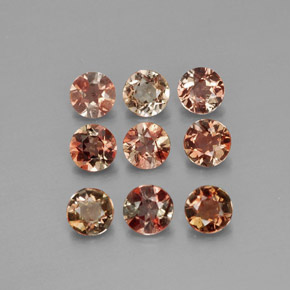 1.43 карата, натуральный Многоцветный Андалузит, Огранка Круг, Чистота VS