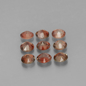 1.43 карата, натуральный Многоцветный Андалузит, Огранка Круг, Чистота VS