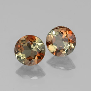  карата, натуральный Многоцветный Андалузит, Огранка Круг, Чистота VS