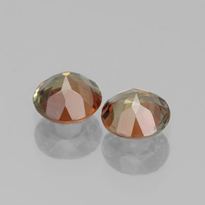  карата, натуральный Многоцветный Андалузит, Огранка Круг, Чистота VS