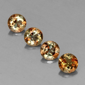  карата, натуральный Многоцветный Андалузит, Огранка Круг, Чистота VS