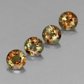  карата, натуральный Многоцветный Андалузит, Огранка Круг, Чистота VS