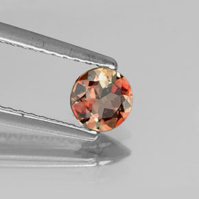 Натуральный Многоцветный Андалузит 0,32 карата Огранка Круг, Чистота VS