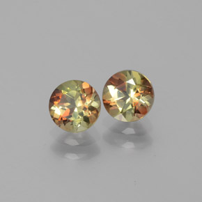  карата, натуральный Многоцветный Андалузит, Огранка Круг, Чистота VS