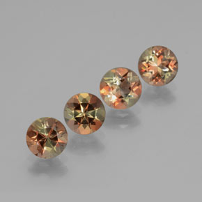  карата, натуральный Многоцветный Андалузит, Огранка Круг, Чистота VS