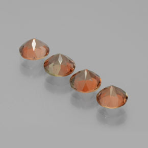  карата, натуральный Многоцветный Андалузит, Огранка Круг, Чистота VS