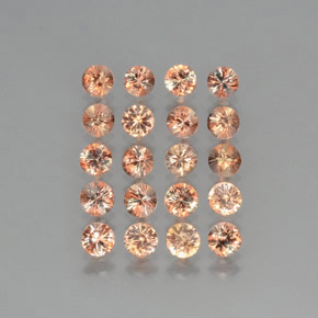  карата, натуральный Многоцветный Андалузит, Огранка Круг, Чистота VS