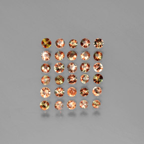  карата, натуральный Многоцветный Андалузит, Огранка Круг, Чистота VS