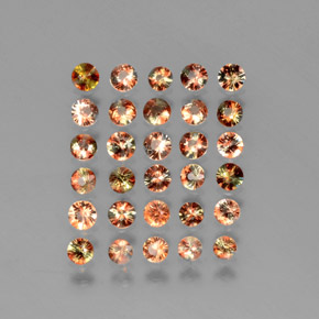  карата, натуральный Многоцветный Андалузит, Огранка Круг, Чистота VS