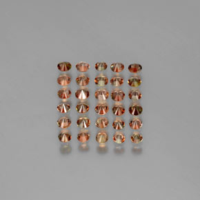  карата, натуральный Многоцветный Андалузит, Огранка Круг, Чистота VS