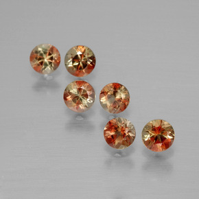  карата, натуральный Многоцветный Андалузит, Огранка Круг, Чистота VS