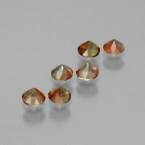 карата, натуральный Многоцветный Андалузит, Огранка Круг, Чистота VS