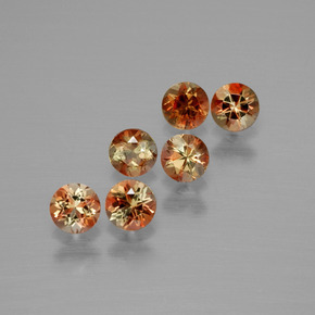 1.17 карата, натуральный Многоцветный Андалузит, Огранка Круг, Чистота VS