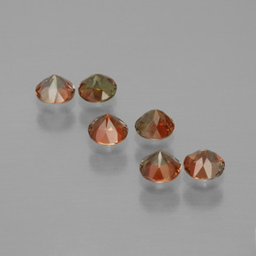 1.17 карата, натуральный Многоцветный Андалузит, Огранка Круг, Чистота VS