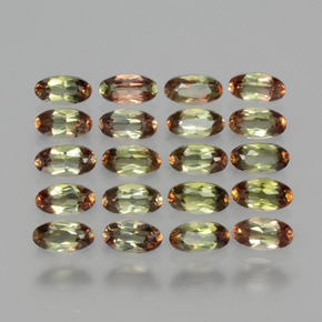  карата, натуральный Многоцветный Андалузит, Огранка Овал, Чистота VS