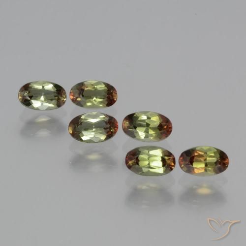1.71 карата, натуральный Многоцветный Андалузит, Огранка Овал, Чистота VS