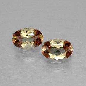  карата, натуральный Многоцветный Андалузит, Огранка Овал, VVS-VS