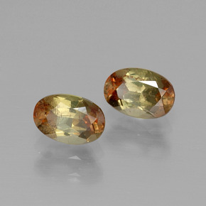  карата, натуральный Многоцветный Андалузит, Огранка Овал, Чистота VS
