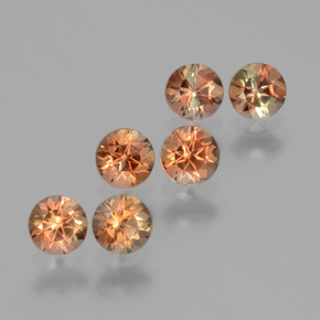 Натуральный Многоцветный Андалузит 1,17 карата Огранка Круг, Чистота VS