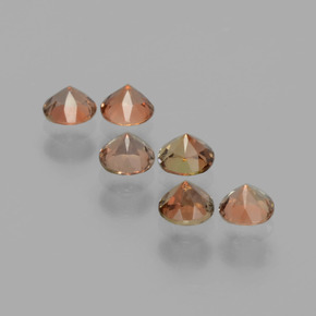 Натуральный Многоцветный Андалузит 1,17 карата Огранка Круг, Чистота VS