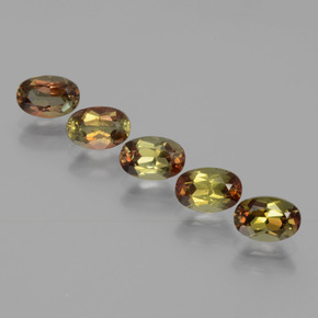  карата, натуральный Многоцветный Андалузит, Огранка Овал, Чистота VS