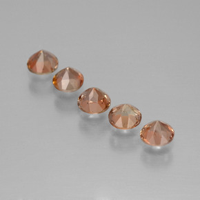 1.55 карата, натуральный Многоцветный Андалузит, Огранка Круг, Чистота VS