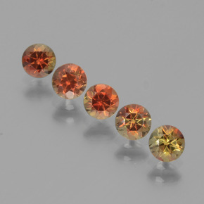 1.47 карата, натуральный Многоцветный Андалузит, Огранка Круг, Чистота VS