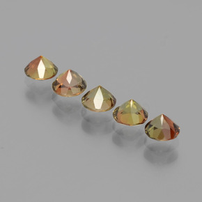 1.47 карата, натуральный Многоцветный Андалузит, Огранка Круг, Чистота VS