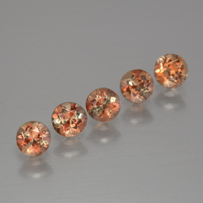 1.58 карата, натуральный Многоцветный Андалузит, Огранка Круг, Чистота VS