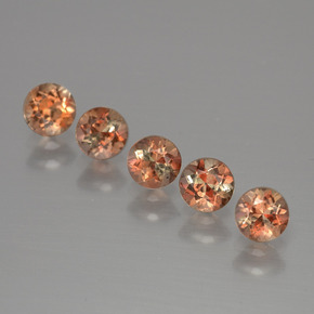 1.58 карата, натуральный Многоцветный Андалузит, Огранка Круг, Чистота VS