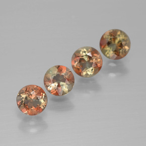 1.16 карата, натуральный Многоцветный Андалузит, Огранка Круг, Чистота VS