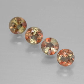 1.16 карата, натуральный Многоцветный Андалузит, Огранка Круг, Чистота VS