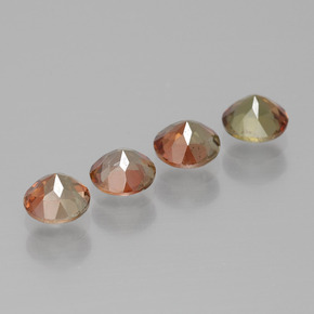 1.16 карата, натуральный Многоцветный Андалузит, Огранка Круг, Чистота VS